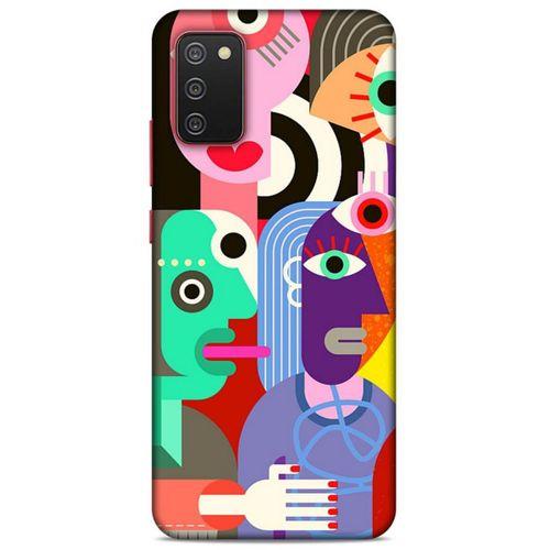 Lopard Samsung Galaxy A02S Uyumlu Kılıf Soyut Sanat (14) Desenli Lansman Kılıf