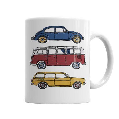 Vintage Volkswagen  Kupa Bardak Porselen