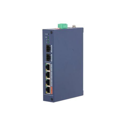 DAHUA CHS4206-4GT-60, 4 Port, Gigabit, PoE 60W, 2 Port SFP, Cloud Yönetilebilir, Switch