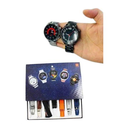 7 Kordonlu Akıllı Saat Siyah Kasa Dokunmatik Ekran Uyku Ve Sağlık Takibi