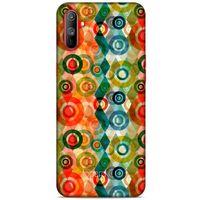 Oppo Realme C3 Kılıf Pastel Renkler (31) TPU Kılıf Kırmızı Yeşil