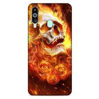 Samsung Galaxy M40 Uyumlu Kılıf Motorsiklet (19) Kılıfları Kurukafa