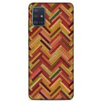 Lopard Samsung Galaxy A51 Uyumlu Kılıf Wood'X (40) Fit Silikon Kılıf Desenli