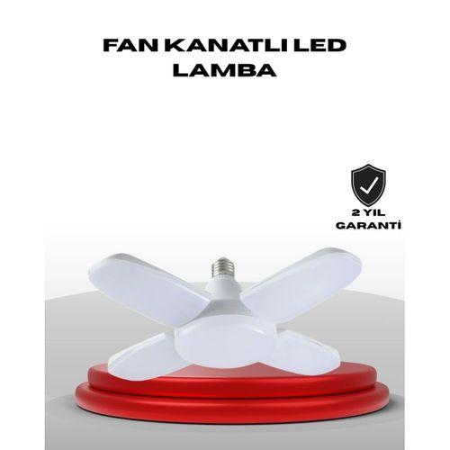 4 Kollu Katlanır Pervane Led Ampül 60 Watt Yüksek Aydınlatma Ve Enerji Tasarrufu