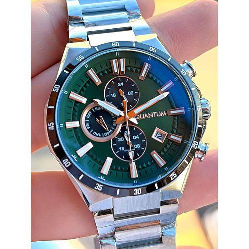 Quantum Çelik Kordon İtalyan Bileklikli 10 Atm Suya Dayanıklı 2 Yıl Garantili Erkek Kol Saati EQ.370