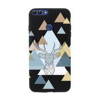 Huawei Psmart 2018 Polygon Deer Premium Silikonlu Telefon Kılıfı
