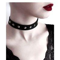 Deri Metalli Bayan Boyunluk