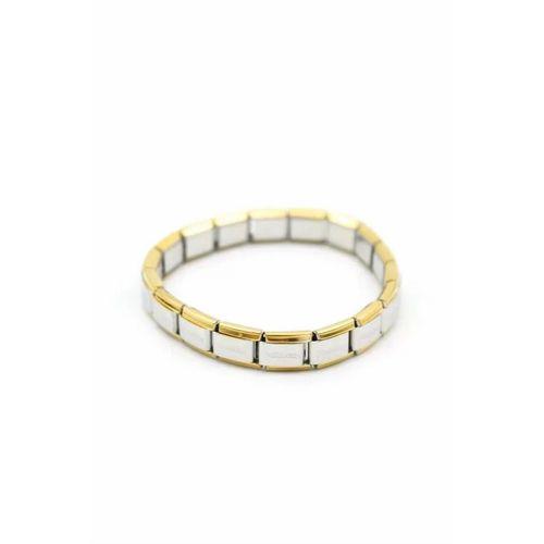 Lastikli Çelik Bilezik - Gümüş