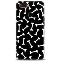 Oppo A12 Kılıf HD Baskılı Kılıf - Kemikler + Tam Ekran Koruyucu