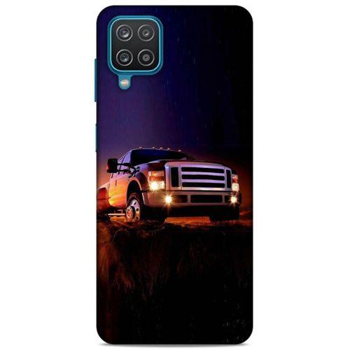 Lopard Samsung Galaxy A12 Uyumlu Kılıf PickUpX (31) TPU Kılıf Siyah Gün Batımı