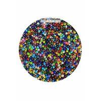 Karışık Renk 4 mm Yaklaşık 1100 adet / 100 gram Cam Boncuk Oya Yazma Bileklik ve Kolye