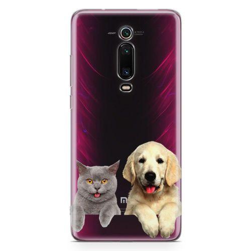 Xiaomi Redmi K20 Pro Premium Kılıf Scottish Fold Kedi Ve Köpek Arka Kapak Koruma Desenli Full