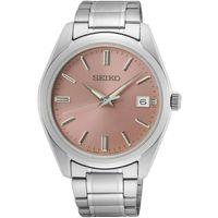 Seiko SUR523P1 Quartz Çelik Gri Pembe Kadran Safir Cam10 ATM 40 mm Erkek Kol Saati