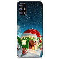 Samsung Galaxy M31s Kılıf Snowix (2) Kabı Yeşil Kırmızı