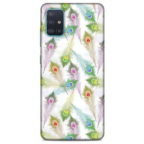 Samsung Galaxy A51 Kılıf Desenli Özel Seri Tüyler (23) Ultra Koruma Kılıfı