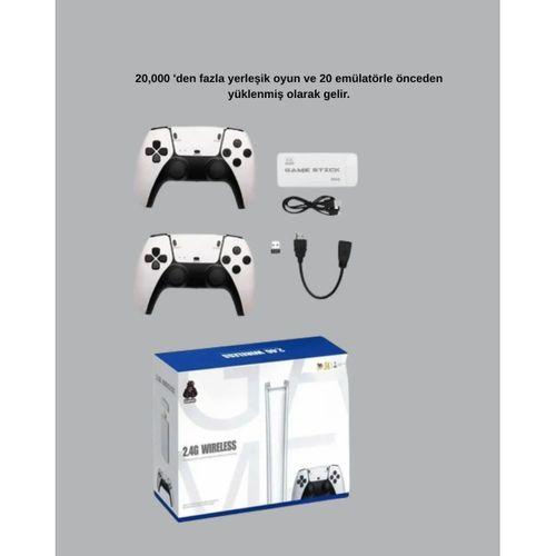 Hdmı Çıkışlı Kablosuz 2 Kollu 4k Retro Oyun Kutusu