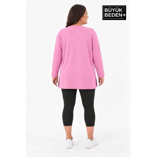 Kadın Tunik Büyük Beden ince Sweatshırt SPR26BTK990