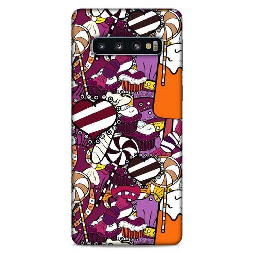 Lopard Samsung Galaxy S10 Uyumlu Kılıf Soyut Sanat (32) Desenli Soft Silikon Kılıf