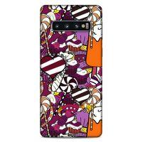 Lopard Samsung Galaxy S10 Uyumlu Kılıf Soyut Sanat (32) Desenli Soft Silikon Kılıf