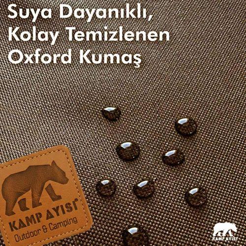 Kamp Ayısı® Alüminyum Katlanabilir Kamp Sandalyesi – Askılı Omuz Çantalı, Oxford Kumaş, Kahverengi