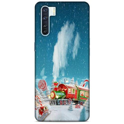 Oppo A91 Kılıf Snowix (11) Tam Koruma Yeşil Kırmızı