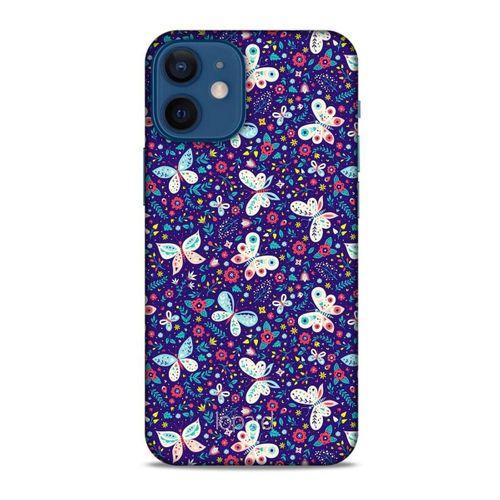 Apple iPhone 12 Mini Kılıf Kelebek Etkisi (3) Kapak Kırmızı Lacivert