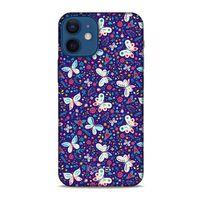 Apple iPhone 12 Mini Kılıf Kelebek Etkisi (3) Kapak Kırmızı Lacivert