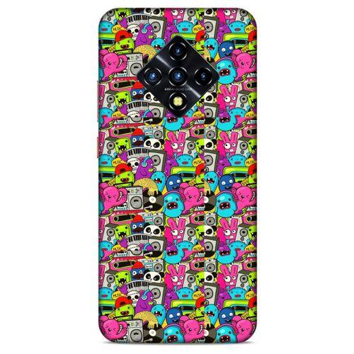 Lopard İnfinix Zero 8 Uyumlu Kılıf Graffitix (34) Slim Armor Kılıf
