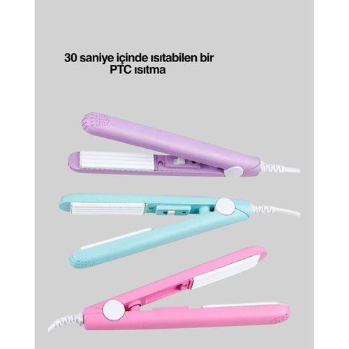 Yüzer Plakalı Kompakt Bukle Maşası – Elastik Tutuculu, Saç Dostu Profesyonel Tasarım