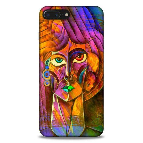 Lopard Apple Iphone 7 Plus Uyumlu Kılıf Sürreal Yüzler ♀ (50) Shockproof Kılıf Desenli