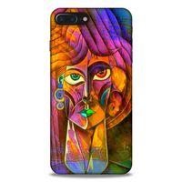 Lopard Apple Iphone 7 Plus Uyumlu Kılıf Sürreal Yüzler ♀ (50) Shockproof Kılıf Desenli