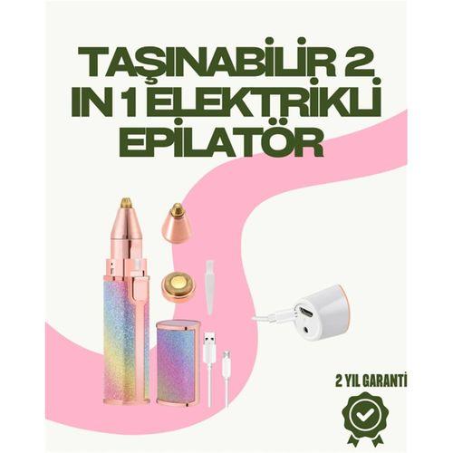 8000 Rpm Taşınabilir Epilatör – Kaş Düzeltici Ve Dudak Epilatörlü Pille Çalışan