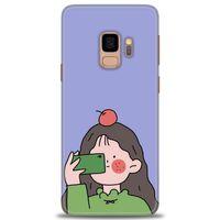 Samsung Galaxy S9 Kılıf HD Baskılı Kılıf - Yeşil Kız + Tam Ekran Koruyucu