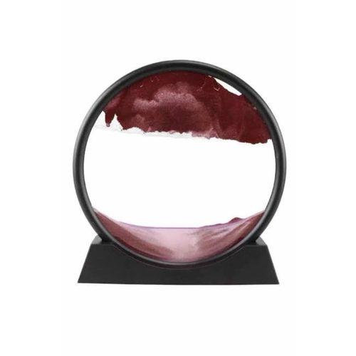 3d Led Işıklı Kum Saati Gece Lambası Hareketli Sulu Kum Saati Dekoratif