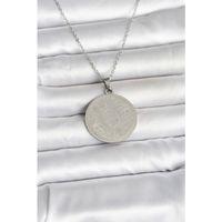 316L Çelik Gümüş Renk Ayetel Kürsi Yazılı Kolye