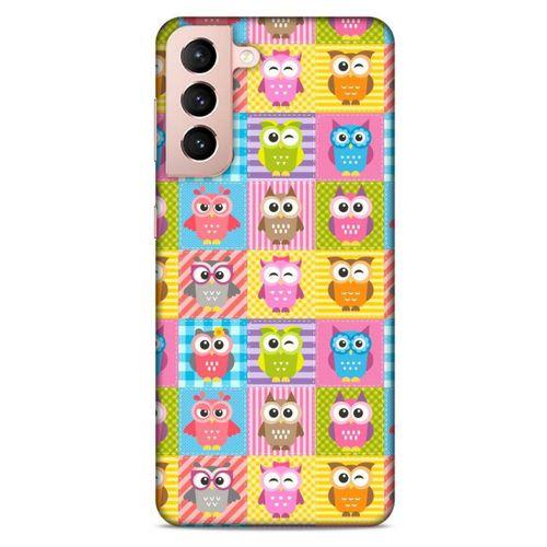 Lopard Samsung Galaxy S21 Uyumlu Kılıf Baykuşlar (35) Fit Design Kılıf