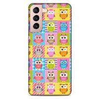 Lopard Samsung Galaxy S21 Uyumlu Kılıf Baykuşlar (35) Fit Design Kılıf