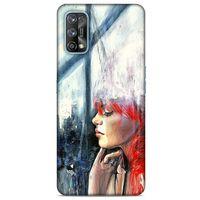 Oppo Realme 7 Pro Kılıf Depresyon (14) Lansman Kılıf Mor Bordo