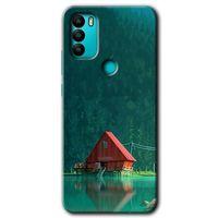 Potkal Hediye Fabrikası General Mobile GM 21 Plus HD Baskılı Kılıf + 9D Tam Ekran Koruyucu - House In Woods