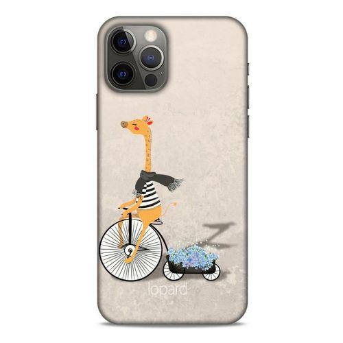 Apple iPhone 12 Pro Kılıf FunnyMaX (17) Tasarım Kılıf Bej Zürafa