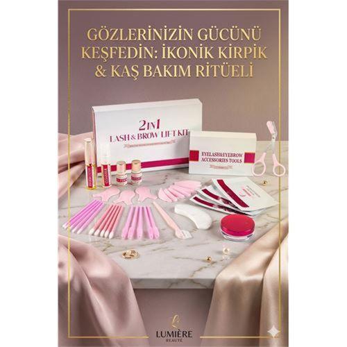 Lash Lift & Brow Lamination 2 in 1 Profesyonel Bakım Seti - 5 Dakikada Hızlı Etki ve Uzun Süre Kalıcılık 722966