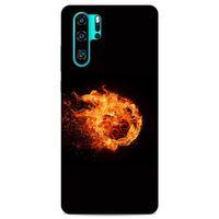 Lopard Huawei P30 Pro Uyumlu Kılıf FireX (29) Arka Koruma Kılıfı Ateş Topu