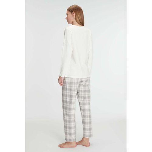 Anıl Uzun Kol Pamuklu Kışlık Pijama Takımı