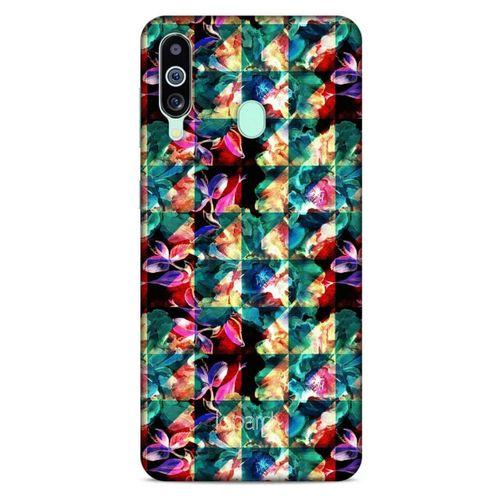 Samsung Galaxy M40 Kılıf Kelebek Etkisi (17) Tasarım Kılıf Turkuaz Yeşil