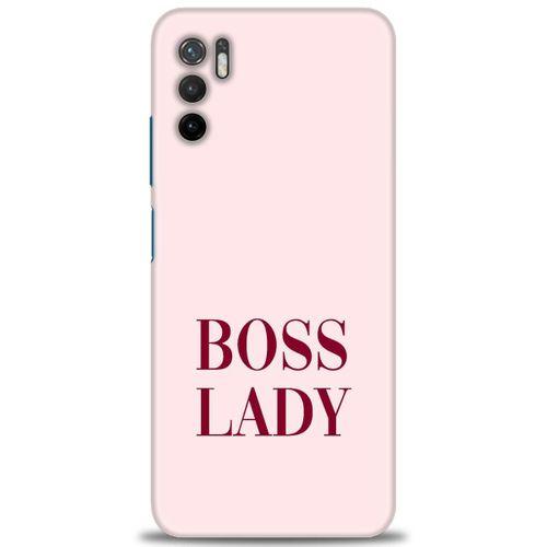 Xiaomi Poco M3 Pro Kılıf HD Baskılı Kılıf - Boss Lady + Tam Ekran Koruyucu