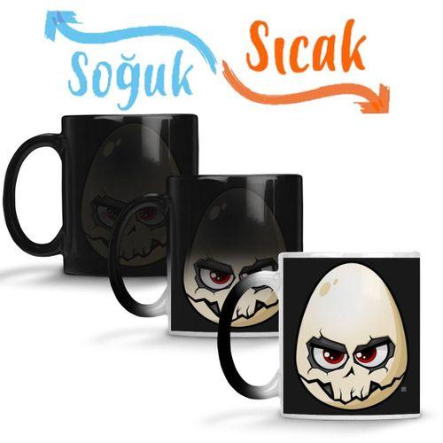 Cute Bırdıes Braınskully Sihirli Kupa Bardak Porselen