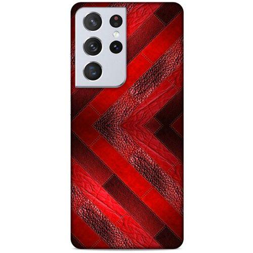 Lopard Samsung Galaxy S21 Ultra Uyumlu Kılıf Patchwork (28) Arka Kapak