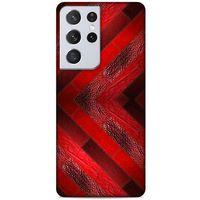 Lopard Samsung Galaxy S21 Ultra Uyumlu Kılıf Patchwork (28) Arka Kapak