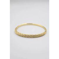 Taşlı Vip Bilezik - Altın