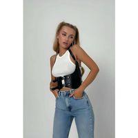 Korse Harness, Deri Göğüs Kemer Harness, Deri Büstiyer - Brf605